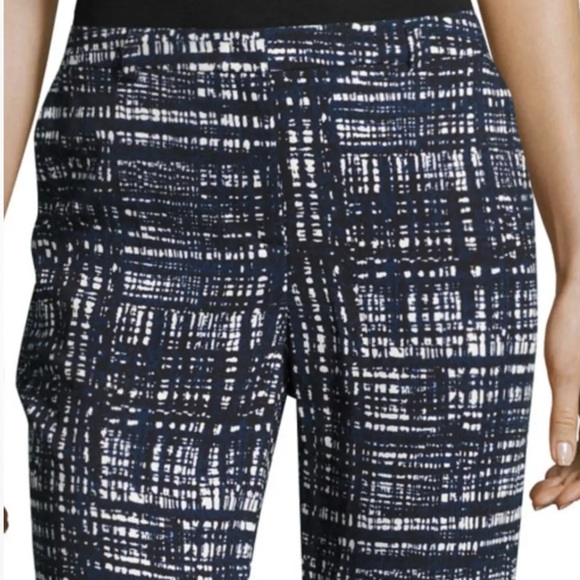 Escada Talas Weave Print Ankle Pants Sz 38 - Picture 7 of 9